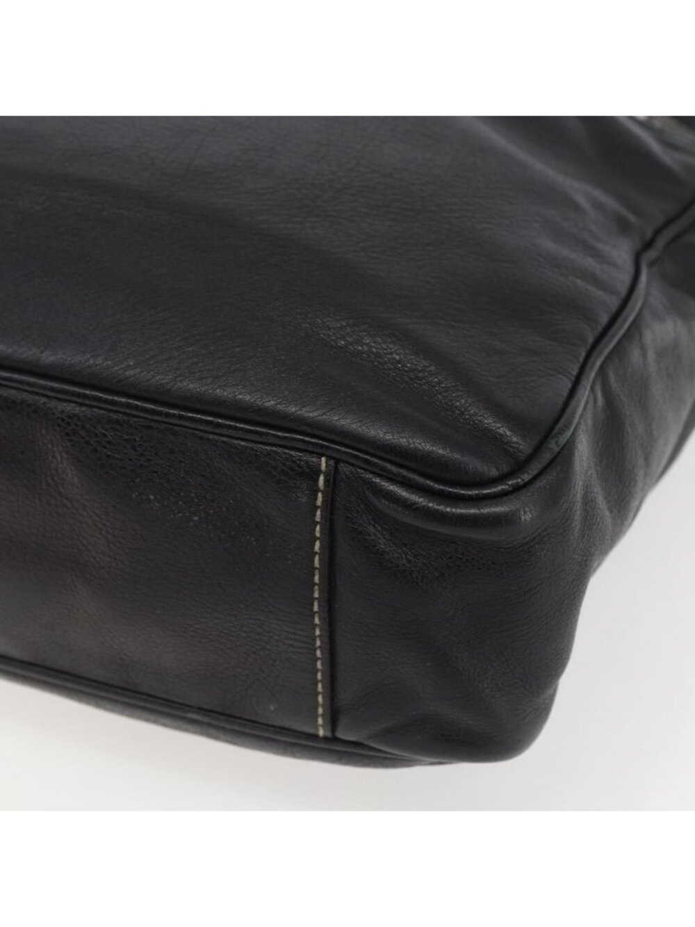 Authentic GUCCI Shoulder Bag Leather Black Silver 201451 - Picture 2 of 16